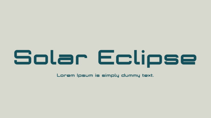 Solar Eclipse Font