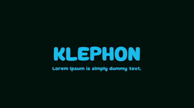 KLEPHON Font