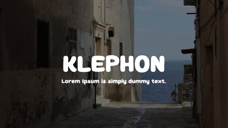 KLEPHON Font