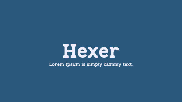 Hexer Font