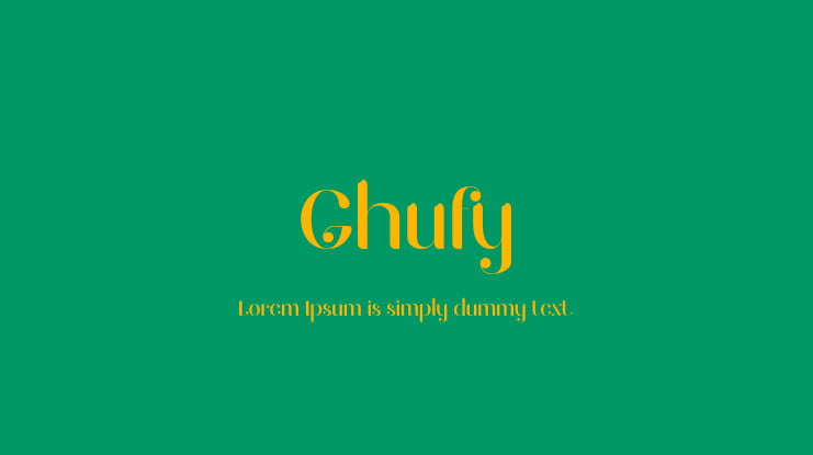 Ghufy Font