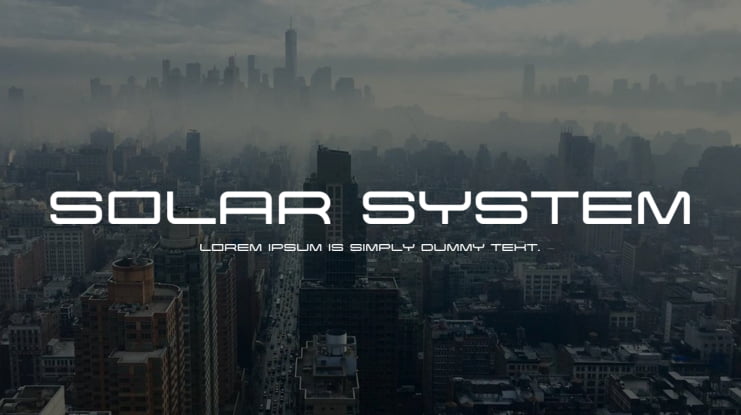 Solar System Font