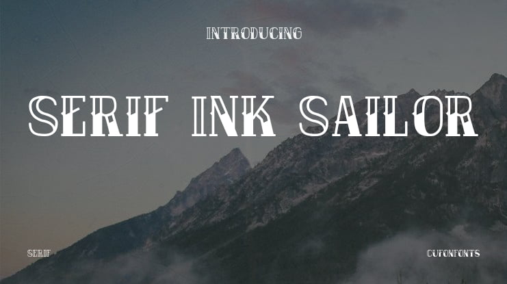 Serif Ink Sailor Font