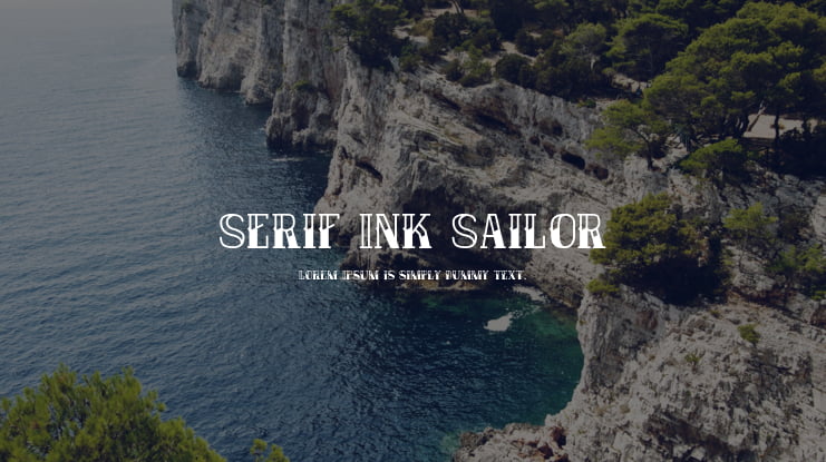 Serif Ink Sailor Font