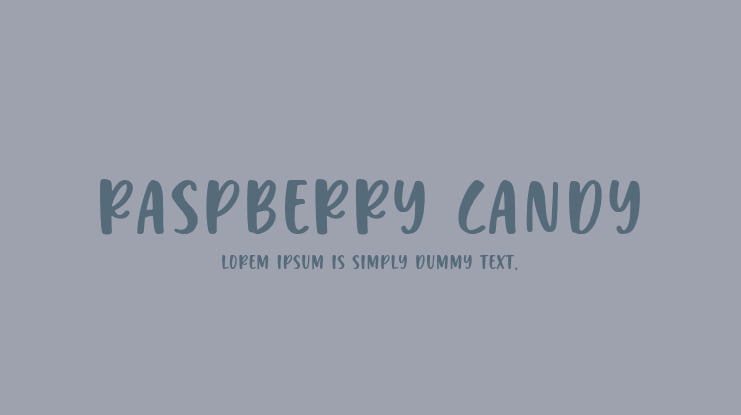 Raspberry Candy Font