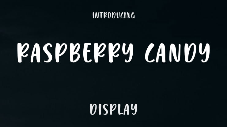 Raspberry Candy Font