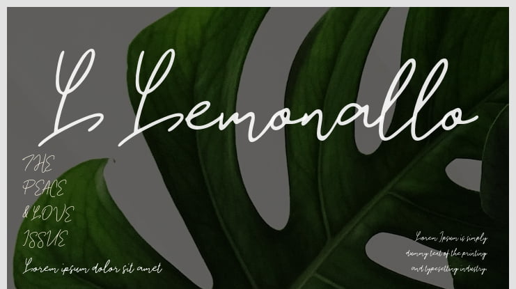 L Lemonallo Font