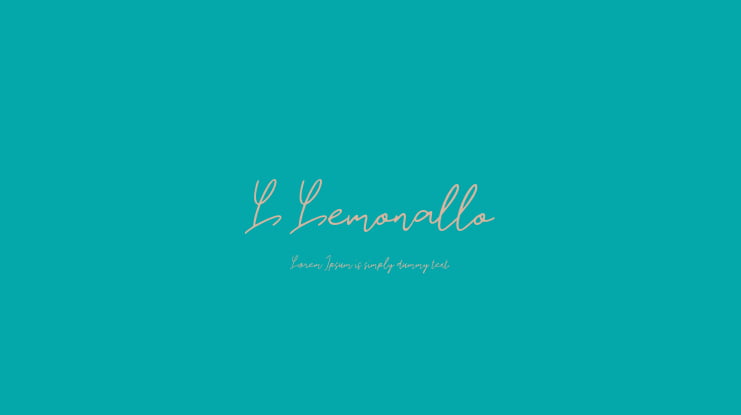 L Lemonallo Font