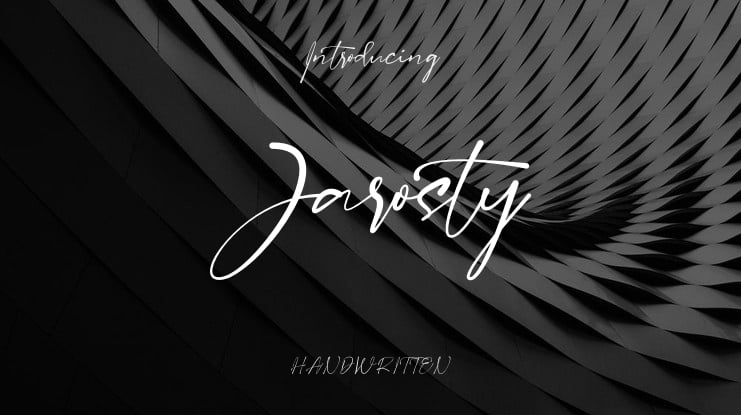 Jarosty Font