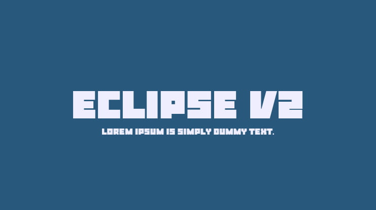 Eclipse v2 Font