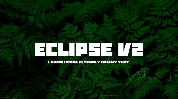 Eclipse v2 Font