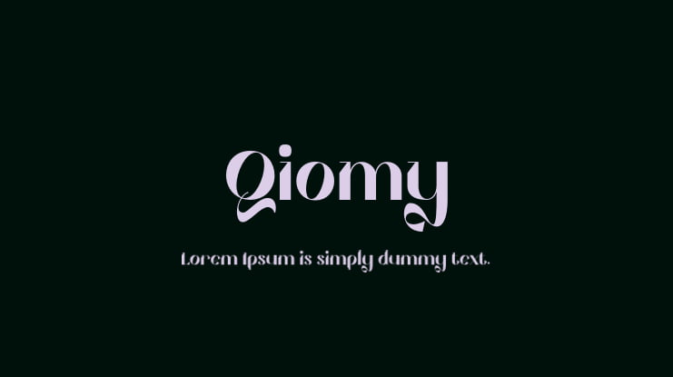 Qiomy Font