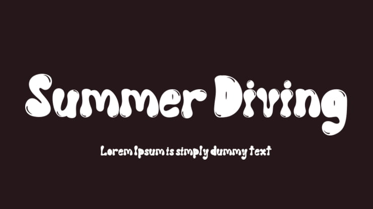 Summer Diving Font
