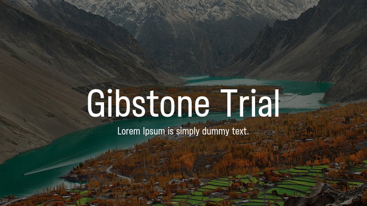 Gibstone Trial Font Family