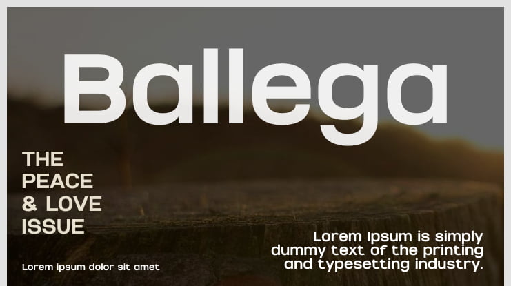 Ballega Font