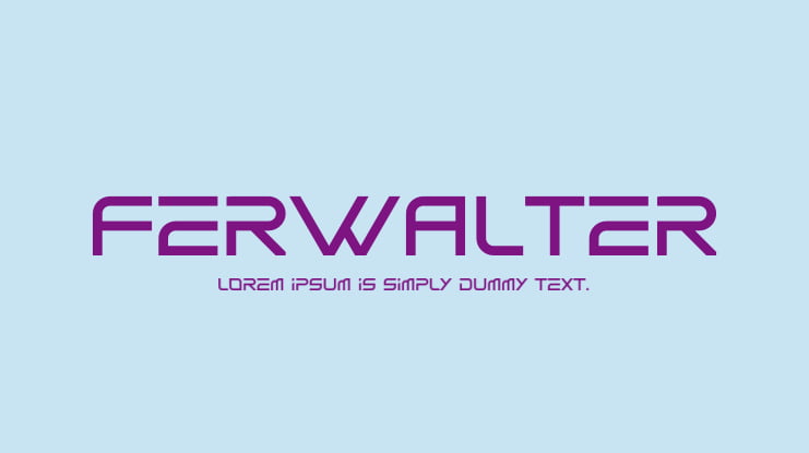 Ferwalter Font