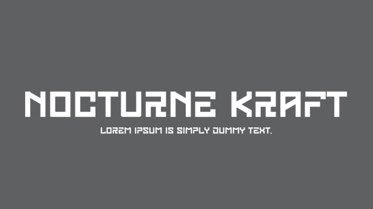 Nocturne Kraft Font