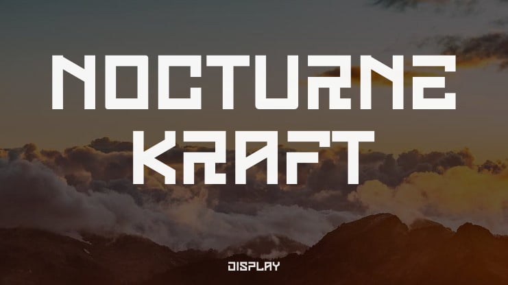 Nocturne Kraft Font