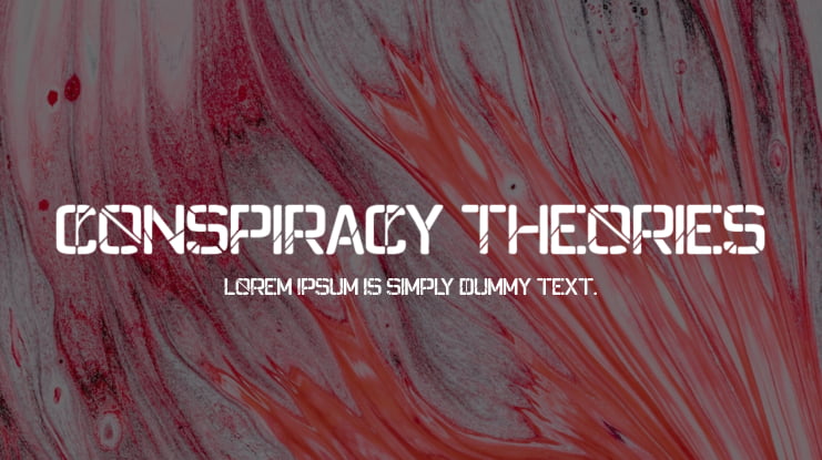 Conspiracy Theories Font