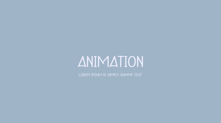 Animation Font