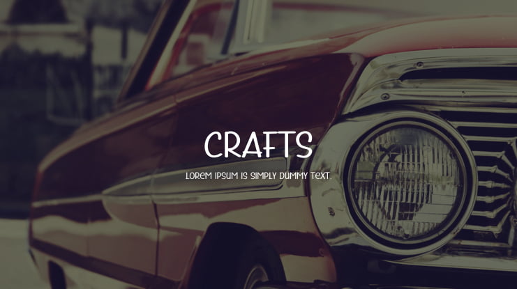 Crafts Font