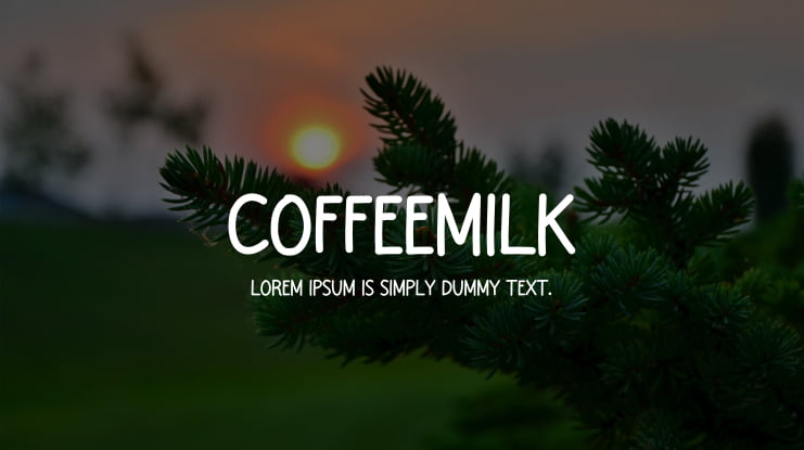 Coffeemilk Font