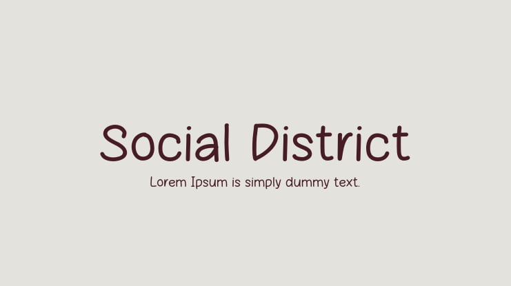 Social District Font