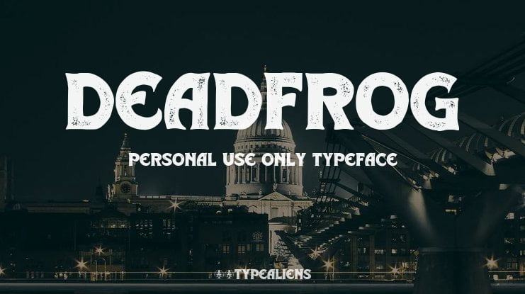 Deadfrog Personal Use Only Font