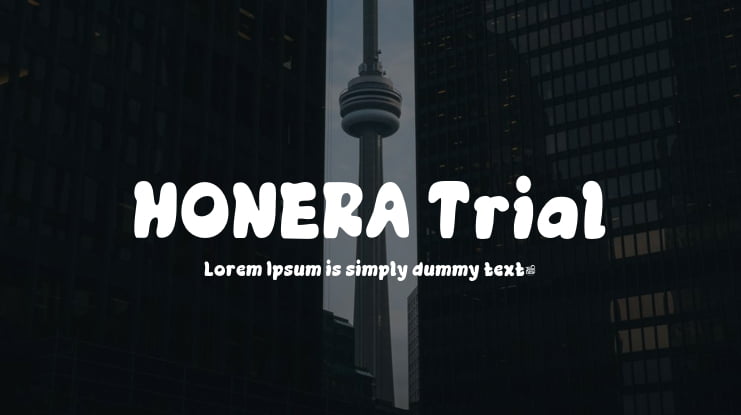HONERA Trial Font