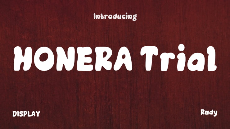 HONERA Trial Font