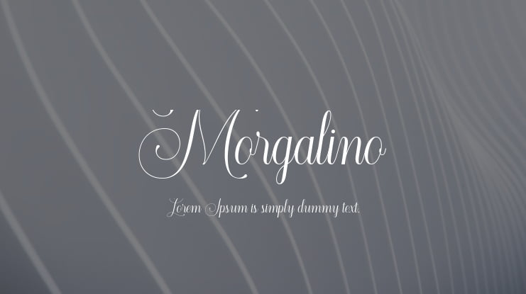 Morgalino Font