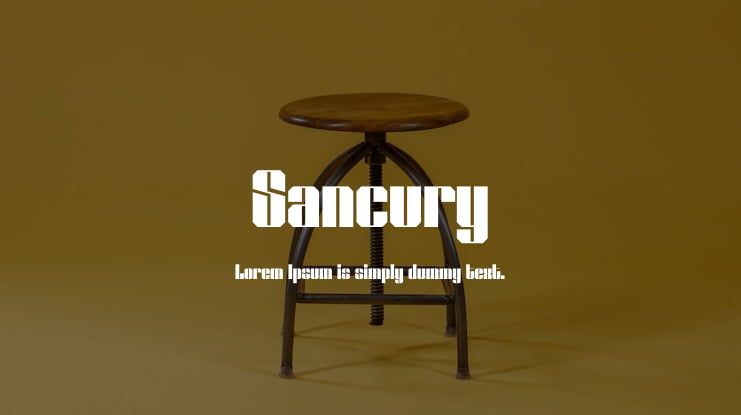 Sancury Font
