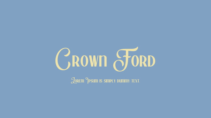 Crown Ford Font