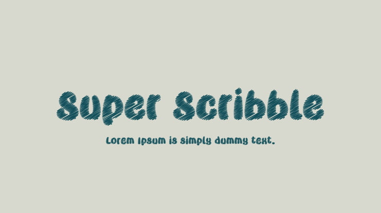 Super Scribble Font