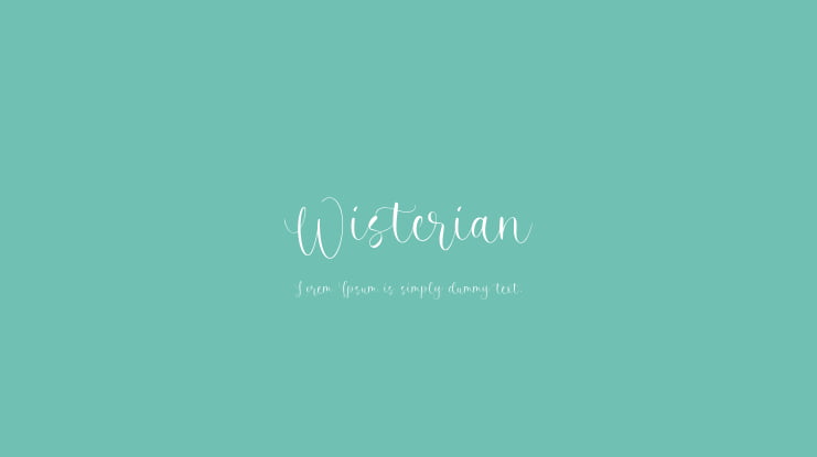 Wisterian Font