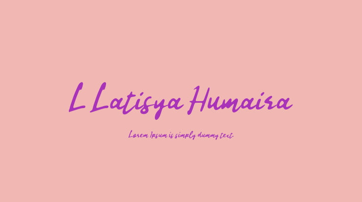 L Latisya Humaira Font