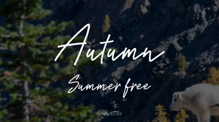 Autumn Summer free Font