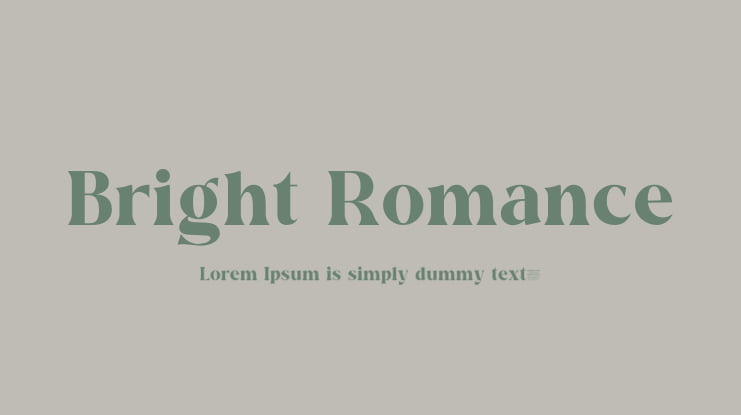Bright Romance Font