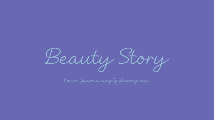 Beauty Story Font
