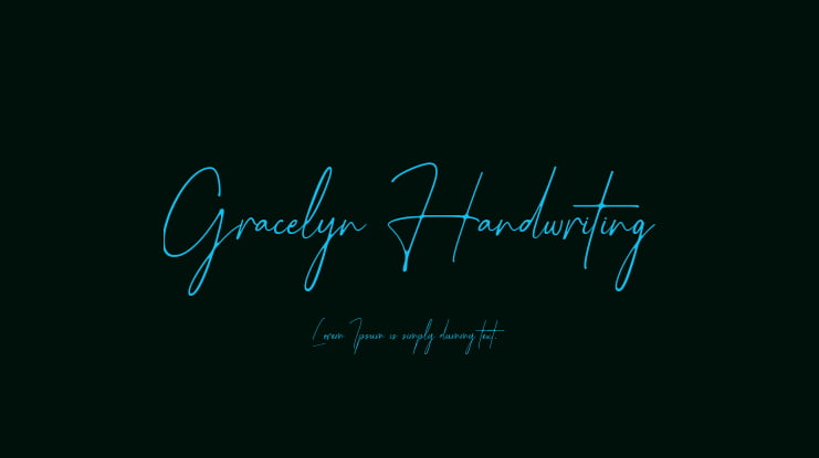 Gracelyn Handwriting Font