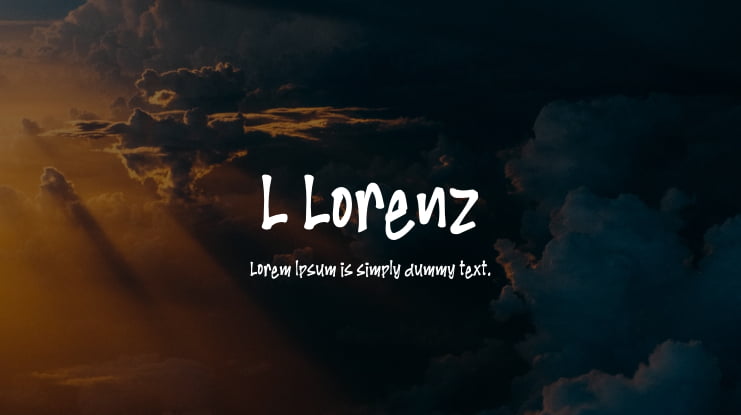 L Lorenz Font