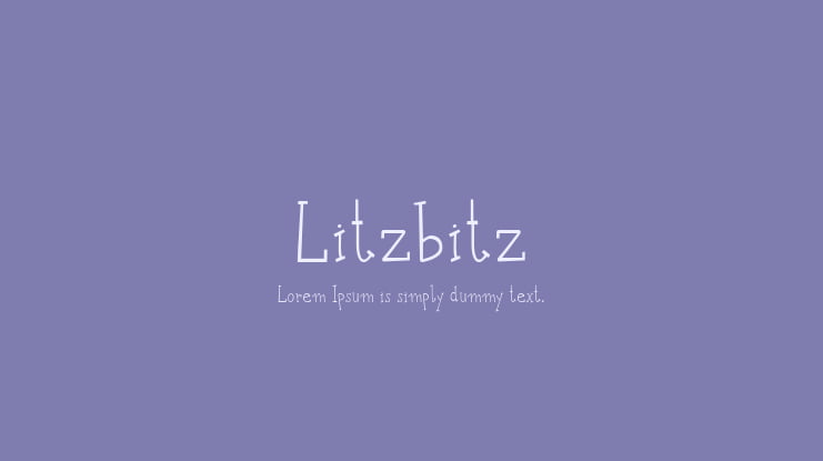 Litzbitz Font