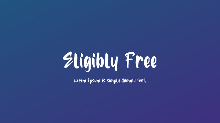 Eligibly Free Font