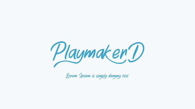 PlaymakerD Font
