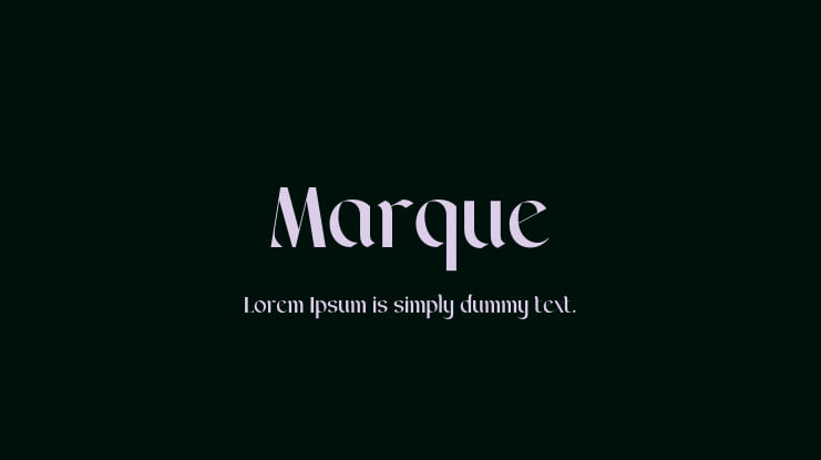 Marque Font
