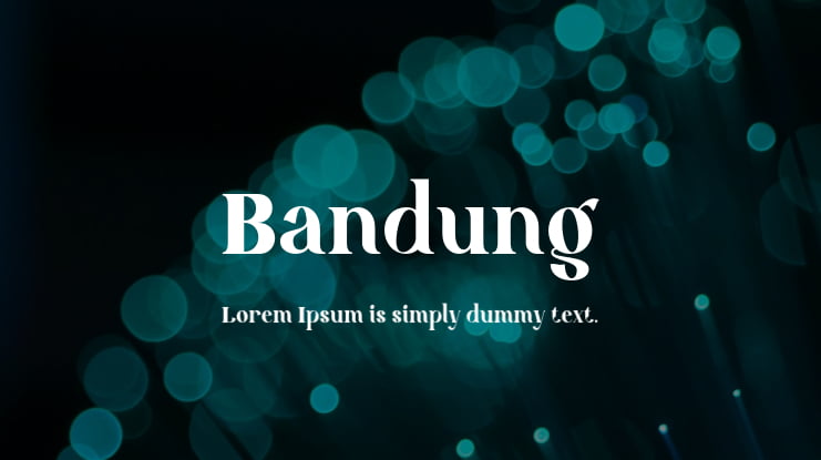 Bandung Font