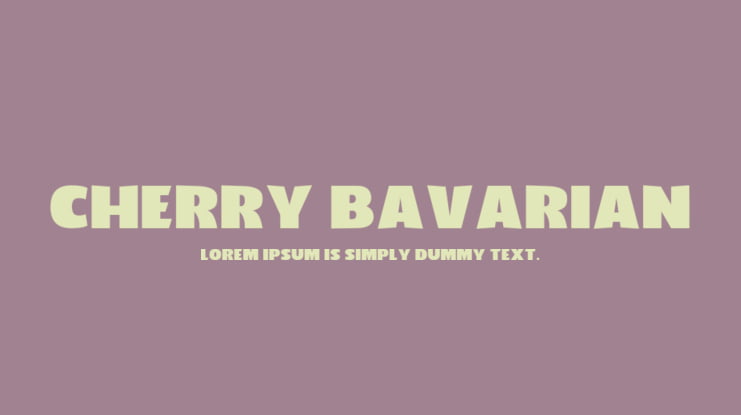 Cherry Bavarian Font