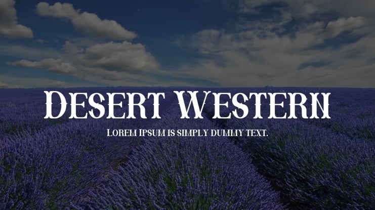 Desert Western Font
