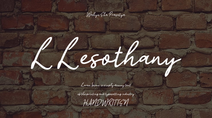 L Lesothany Font
