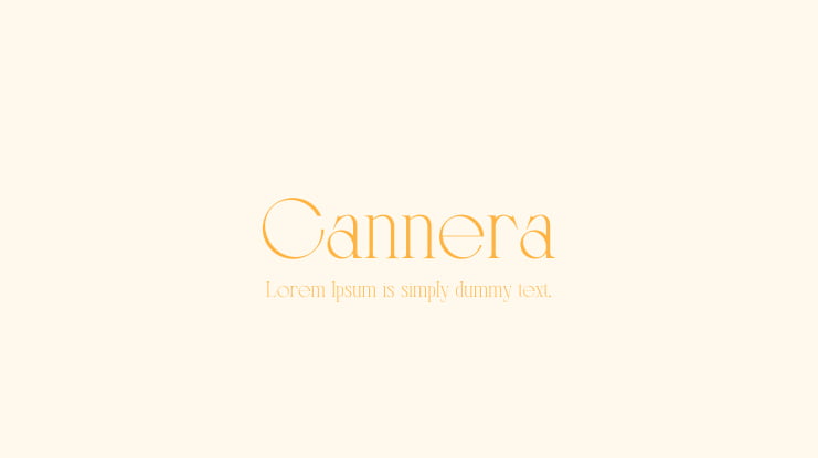 Cannera Font